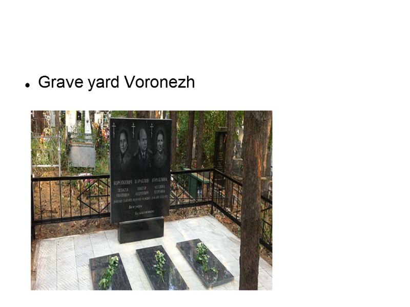 Grave yard Voronezh